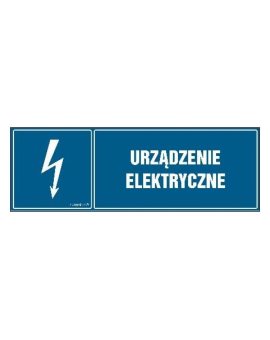 ZNAK - HH015 Główny wyłącznik energetyczny prądu 45 x 15 cm PN - Płyta 1mm