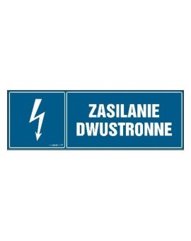 ZNAK - HH031 Zasilanie dwustronne 20 x 6,7 cm PN - Płyta 1mm