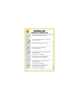 ZNAK - IAA21 Instrukcja BHP przy obsłudze gaśnicy śniegowej z zaworem szybkootwieralnym 24,5 x 35 cm PN - Płyta 1mm