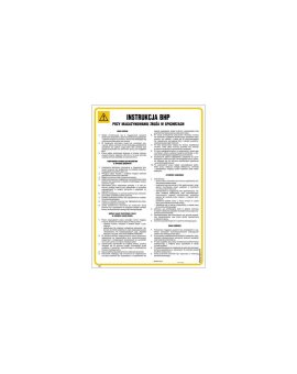 ZNAK - IAI02 Instrukcja BHP przy obsłudze mieszalnika do pasz 24,5 x 35 cm PN - Płyta 1mm
