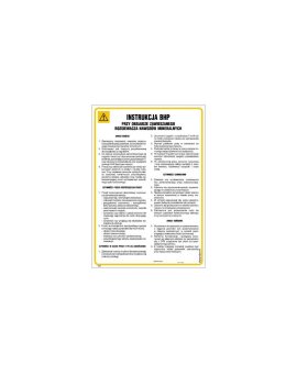 ZNAK - IAI04 Instrukcja BHP przy magazynowaniu paliw i smarów w rolnictwie 24,5 x 35 cm PN - Płyta 1mm