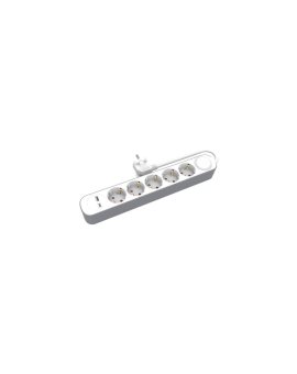 Przedłużacz stały 5x schuko włącznik oraz 1xUSB A 1xUSB C 1, 5m PS-570SWS+USBA+USBC/1, 5 E W-30009