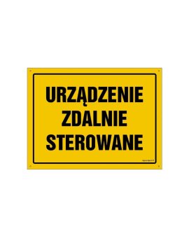 ZNAK - OA182 Urządzenie zdalnie sterowane 80 x 57 cm FN - Folia samoprzylepna