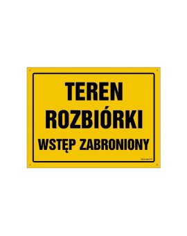 ZNAK - OA054 Dopuszczalne obciążenie pomostu roboczego 30 x 21,5 cm BN - Płyta żółta 0,6mm