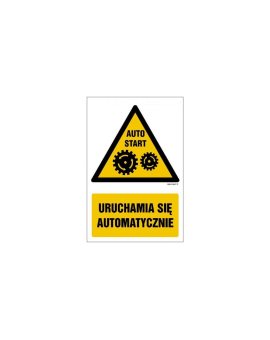 ZNAK - GF032 Uruchamia się automatycznie 25 x 37,5 cm FN - Folia samoprzylepna