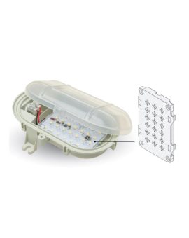 Oprawa kanałowa Owal LED Slim 5W 4000K IP44 230V barwa naturalna D.3165-BN-5W