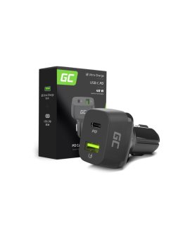 ŁADOWARKA SAMOCHODOWA Green Cell 48W 1x USB-C 1x USB-A Power Delivery 30W Quick Charge 3.0 CAD33