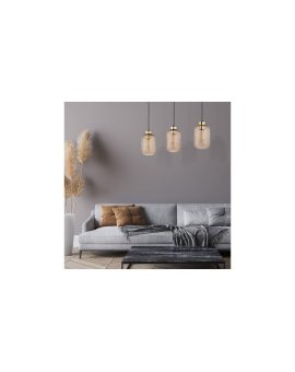 Lampa wisząca SUBA 3P czarna E27 3x15W IP20 SL.1166 SOLLUX