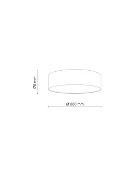 Kinkiet PINNE 90 szary 4000K LED 1x25W IP20 TH.058 SOLLUX