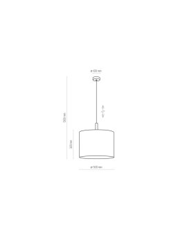 Lampa wisząca TALEJA 1 biała E27 1x60W IP20 SL.0983 SOLLUX