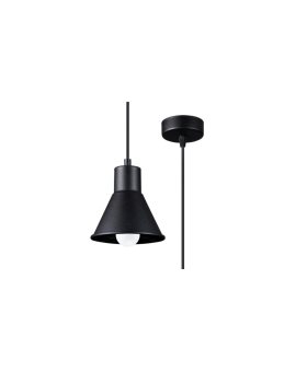 Lampa wisząca TALEJA 1 czarna E27 1x60W IP20 SL.0985 SOLLUX