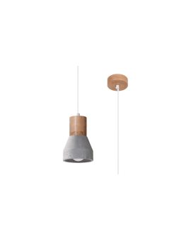 Lampa wisząca QUBIC szara E27 1x60W IP20 SL.0964 SOLLUX