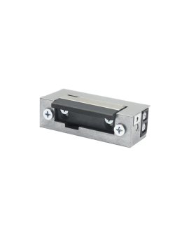 Elektrozaczep ES1-004, do furtek, ze stalowym zaczepem, z wyłącznikiem (blokadą) oraz z pamięcią 12V AC/DC