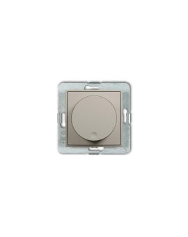 MINI Mechanizm elektronicznego regulatora oświetlenia przyciskowo-obrotowego do lamp LED taupe 60MRO-2