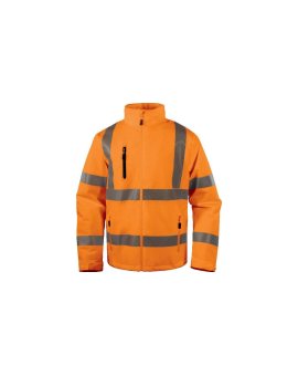 Kurtka ostrzegawcza wodoodporno-oddychająca z poliestru Stretch, KL. 3, kolor Pomarańczowy Fluo, rozmiar: 4XL, AREHVOR4X