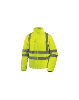 Kurtka ostrzegawcza, wodoodporna i oddychająca z poliestru Stretch, KL. 3, kolor Żółty Fluo, rozmiar: 3XL, FLEHVJA3X