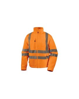 Kurtka ostrzegawcza, wodoodporna i oddychająca z poliestru Stretch, KL. 3, kolor Pomarańczowy Fluo, rozmiar: 3XL, FLEHVOR3X