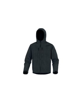 Bluza z tkaniny Softshell z poliestru, 3 warstwy laminowane, kolor Czarny, rozmiar: L, HORT2NNGT