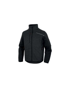 Bluza z siatki poliestrowej Softshell, z poliestru i elastanu, kolor Szaro-czarny, rozmiar: 3XL, NAGO2GN3X