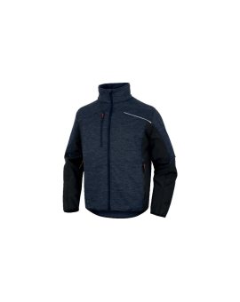 Bluza z siatki poliestrowej Softshell, z poliestru i elastanu, kolor Granatowo-czarny, rozmiar: S, NAGO2MNPT