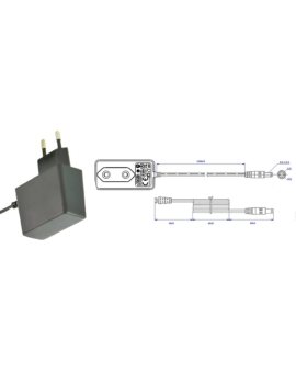 Wtyczkowy zasilacz impulsowy 12V/0.5A/6W z wtykiem DC - 2.5x5.5