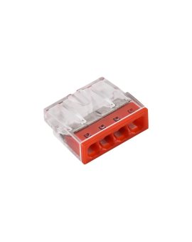 Szybkozłączka 2,5mm2, 4 styki, czerwona, E.4182T /100szt./