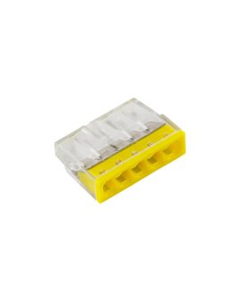Szybkozłączka 2,5mm2, 5 styków, żółta, E.4183T /100szt./