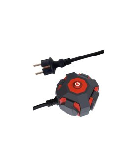 Przedłużacz warsztatowy kostka Outdoor Heavy Duty Power Globe IP44 H07RN-F 3G1,5 mm2, 1,4 m 34103