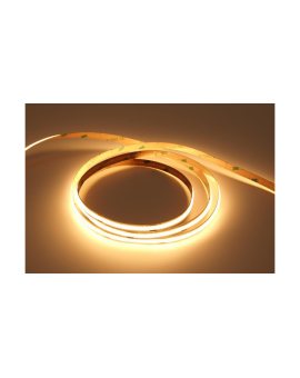 UQS-COB-8W-WW-12V-5m Profesjonalna taśma LED typu COB, 8W 320 chips/m, CRI 90, 12V, biala ciepla 3000K, IP20, 5m