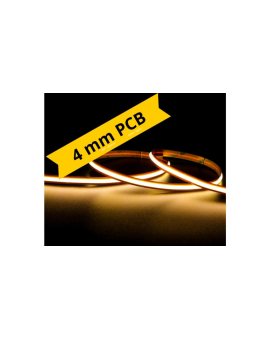 UQS-COB-4W-WW-24V-5m Profesjonalna taśma LED ciepła COB, 24V, 4W/m, 3000K, IP20, 4 mm, miniPCB