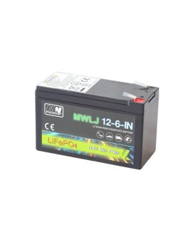 MWLJ 12-6-IN: akumulator LiFePO4 12.8V/6Ah IN / LiFePo4 battery 12.8V/6Ah IN - (152x65x97mm)