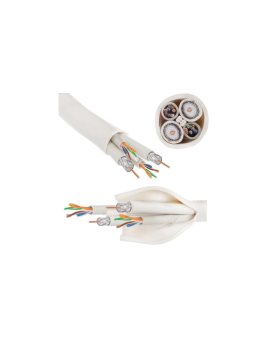 Przewód hybrydowy Multikabel TT All in One: 2x TT6 102 Cu Trishield 1,02 mm + 2x TTE UTP5e + TT GJXH-2J G657.A2 LSZH AIZ 500m