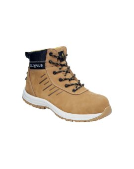 Trzewiki z nubuku skórzanego, wkładka z poliestru, podeszwa z kauczuku, kolor Beżowy, rozmiar: 39, SAGA2S3SBE39