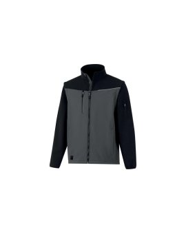 Softshell 2 w 1, 2 warstwy laminowane, kolor Szaro-czarny, rozmiar: L, SOCCIGRGT