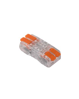 Szybkozłączka dwustronna, podwójna, 4x 0,2-2,5mm2, 4 styki, przezroczysta, E.4194/2 /50szt./
