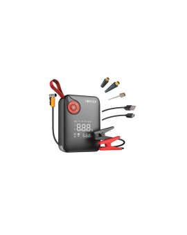 Urządzenie rozruchowe Forever Jump Starter 600A / Pompka 150PSI / Latarka LED / Power bank - Czarno/Czerwone