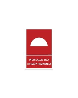 ZNAK - BB023 Przyłącze dla straży pożarnej 10 x 14,8 cm PN - Płyta 1mm