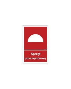 ZNAK - BC006 Sprzęt przeciwpożarowy 10 x 14,8 cm PN - Płyta 1mm