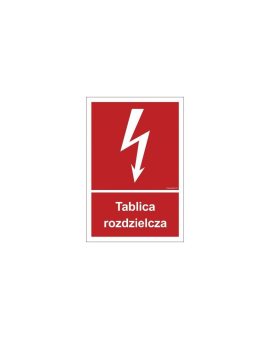 ZNAK - BC009 Tablica rozdzielcza - arkusz 9 naklejek 5 x 7, 4 cm FN - Folia samoprzylepna