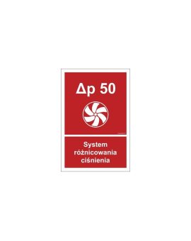 ZNAK - BC058 System różnicowania ciśnienia 40 x 59,4 cm PN - Płyta 1mm