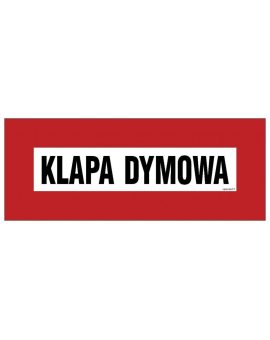 ZNAK - BC102 Klapa dymowa 36 x 14 cm PN - Płyta 1mm