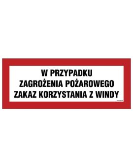 ZNAK - BC127 Brama pożarowa parkowanie zabronione 54 x 21 cm KS - Folia podłogowa foto.