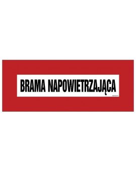 ZNAK - BC138 Brama napowietrzająca 36 x 14 cm FN - Folia samoprzylepna