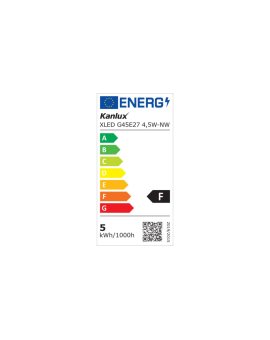 Żarówka LED XLED G45E27 4,5W-NW-M 29631