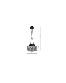 Kinkiet CUBUS GRAPHITE 1 10243 TK Lighting