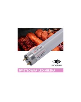 Świetlówka led T8 G13 mięsna 120cm 18W 1660lm PC Prescot