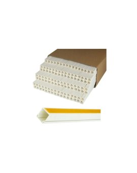 Listwa elektroinstalacyjna kanał kablowy BKK 25x25mm korytko z pokrywą i taśmą montażową 2-stronną KARTON=96m (48szt) NEKU