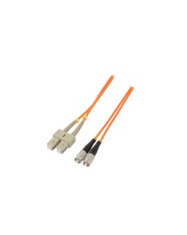 QOLTEC-54047 Patch cord światłowodowy OM2 FC/UPC, SC/UPC 1m LSZH