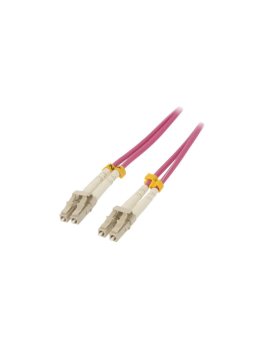 QOLTEC-54343 Patch cord światłowodowy OM4 LC/UPC,z obu stron 1m LSZH