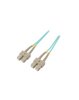 QOLTEC-54353 Patch cord światłowodowy OM4 SC/UPC,z obu stron 1m LSZH